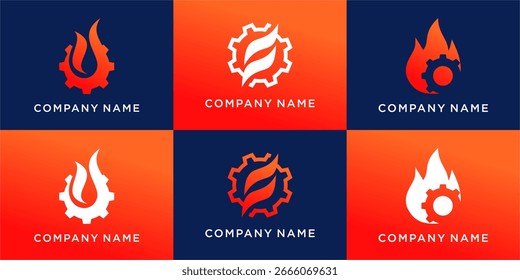 Design-Vektor-Vorlage für Heizungs-Logo