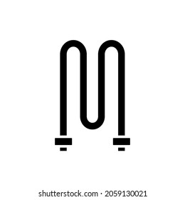 Heating glyph icon. Vector fill black illustration.