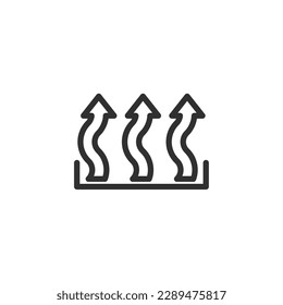 Heating icon, isolated Heating sign icon, vector illustration