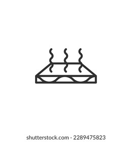 Heating icon, isolated Heating sign icon, vector illustration