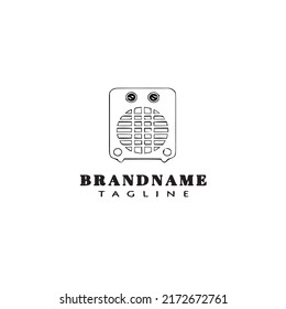 diseño de icono de logotipo de calefacción, ilustración vectorial moderna