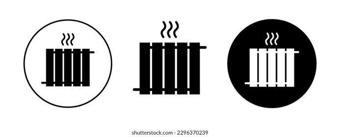 Heating radiator for design. Climate system for home. Winter season concept.