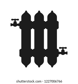 Heating radiator sign – stock vector