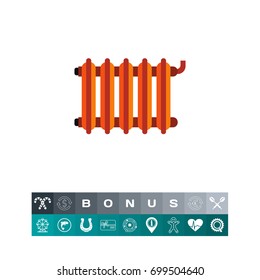 Heating radiator vector icon