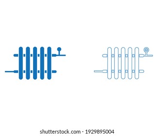 Heating radiator vector icon sign symbol
