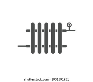 Heating radiator vector icon sign symbol