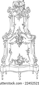 Heizofen aus einem alten Schloss im Renaissancestil