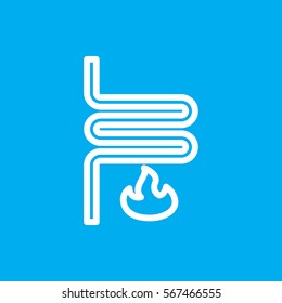 heating system icon illustration isolated vector sign symbol