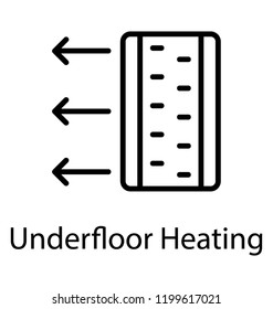 Heating system and underfloor heating icon image 