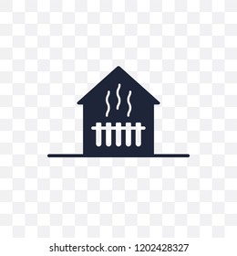 Heating transparent icon. Heating symbol design from Smarthome collection. Simple element vector illustration on transparent background.