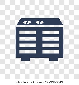 Heating Unit icon. Trendy Heating Unit logo concept on transparent background from Furniture and Household collection