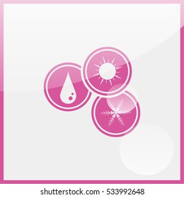 Heating, ventilating and air conditioning symbols.