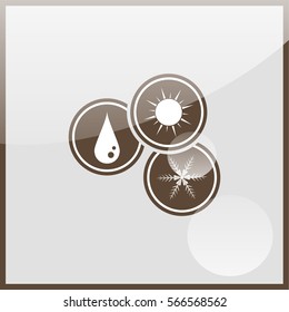 Heating, ventilating and air conditioning symbols.