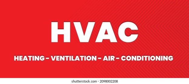 Heating Ventilation Air Conditioning (HVAC) vector illustration banner and background design