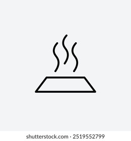 Heatline vector icon. EPS 10