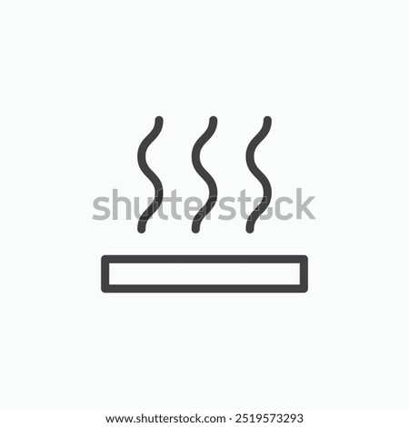 Heatlinesimple icon in line style.