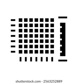 heatmap big data glyph icon vector. heatmap big data sign. isolated symbol illustration