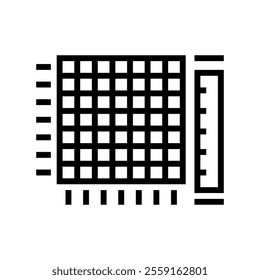 heatmap big data line icon vector. heatmap big data sign. isolated contour symbol black illustration
