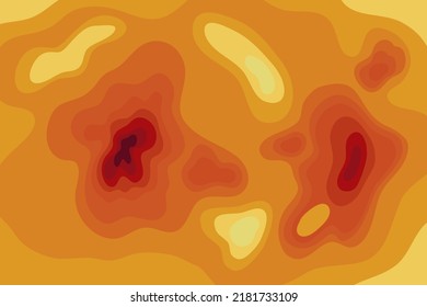 Heatmap    map is showing area   zone heat   high temperature  Gradual colorful specutrum as diagram  Vector illustration  