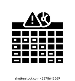 heatmap risk glyph icon vector. heatmap risk sign. isolated symbol illustration