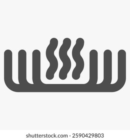 heatsink, simple computer hardware icons