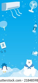 Heatstroke items and iceberg template background
Translation: salt candy.