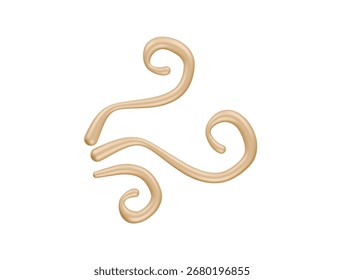  Icono de onda de calor Ilustración 3D Render