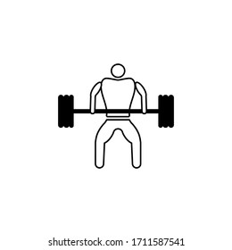heave weight vector illustration icon. gym vector icon. weightlifting gym icon vector illustration. gym icons.