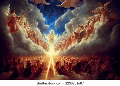 Heaven angel choir Archangel abstraction background joy glory eternal life