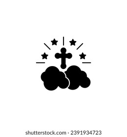 Heaven concept line icon. Simple element illustration. Heaven concept outline symbol design.