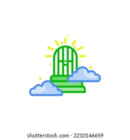 heaven icon vector design templates 