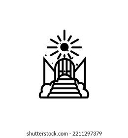 heaven icon vector design templates 