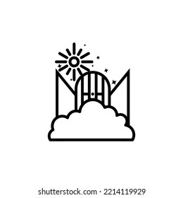 heaven icon vector design templates 