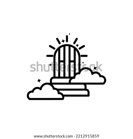 heaven icon vector design templates 