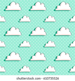 Heaven. Vector illustration of seamless pattern.