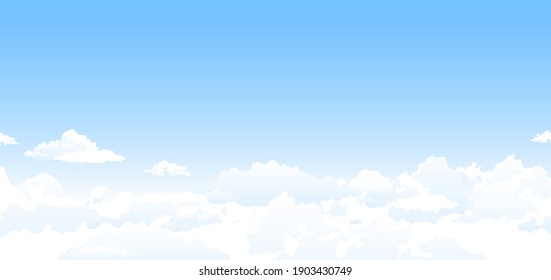 Heavenly background. White clouds in the blue sky. Abstract background with clouds on the blue sky.