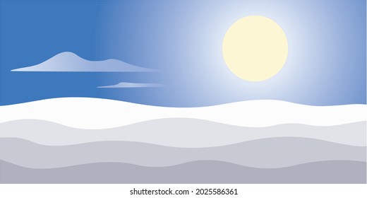 Paisaje celestial con sol y nubes 
