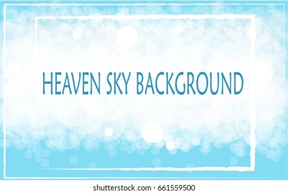 Heavenly sky clouds background