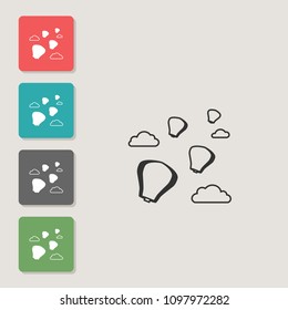 Heavenly small lamp - vector icon. Symbol for web, infographics, print design and mobile UX/UI kit. Vector illustration, EPS10.