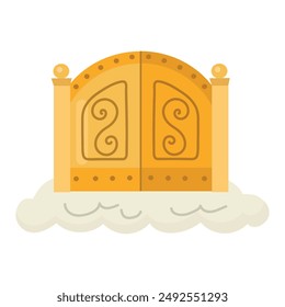 Heaven's gate icon clipart avatar logtotype isolated vector illustration