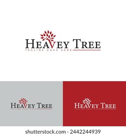 HEAVEY TREE LOGO DESIGN. New Adobe Illustrator logo creation 2024.