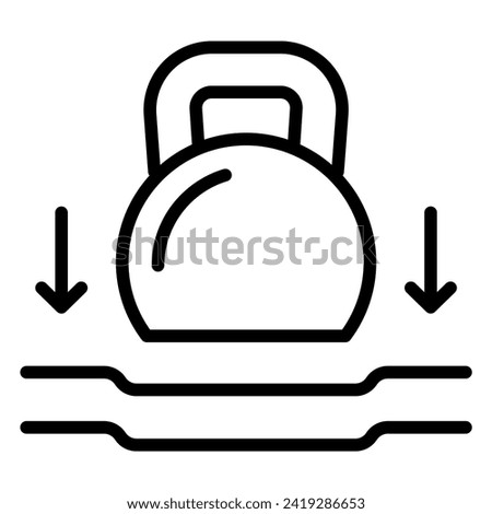 heaviness, weight, difficulty, plummet, load, severity icon