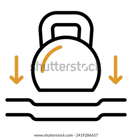 heaviness, weight, difficulty, plummet, load, severity icon