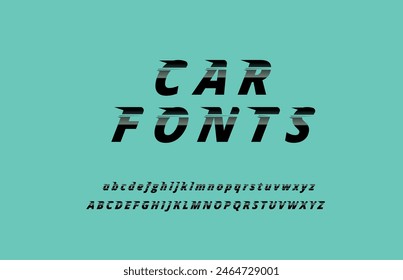 Vector Fuentes pesadas y de acción, tipo de velocidad para el logotipo deportivo moderno, título de carreras de velocidad, monograma dinámico, letras y tipografía. Vector.
