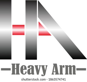 Heavy Arm Symbol. Sign. Vector