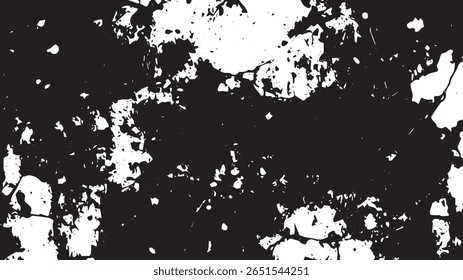 Heavy Black Ink Splatter Texture, High-Contrast Abstract Grunge Background Design