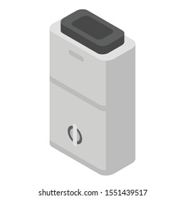 Heavy boiler icon. Isometric of heavy boiler vector icon for web design isolated on white background