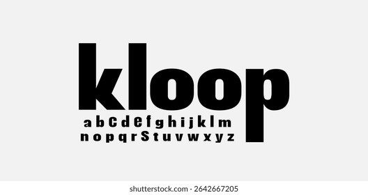 Heavy bold font. Editable vector alphabet a-z. Modern lettering. Perfect for any graphic design project. Rounded typography.	