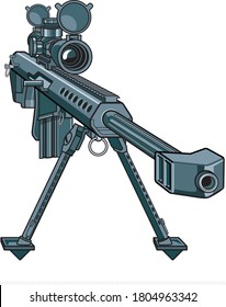 Heavy Caliber Sniper Rifle Vector