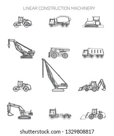 Heavy construction equipment.